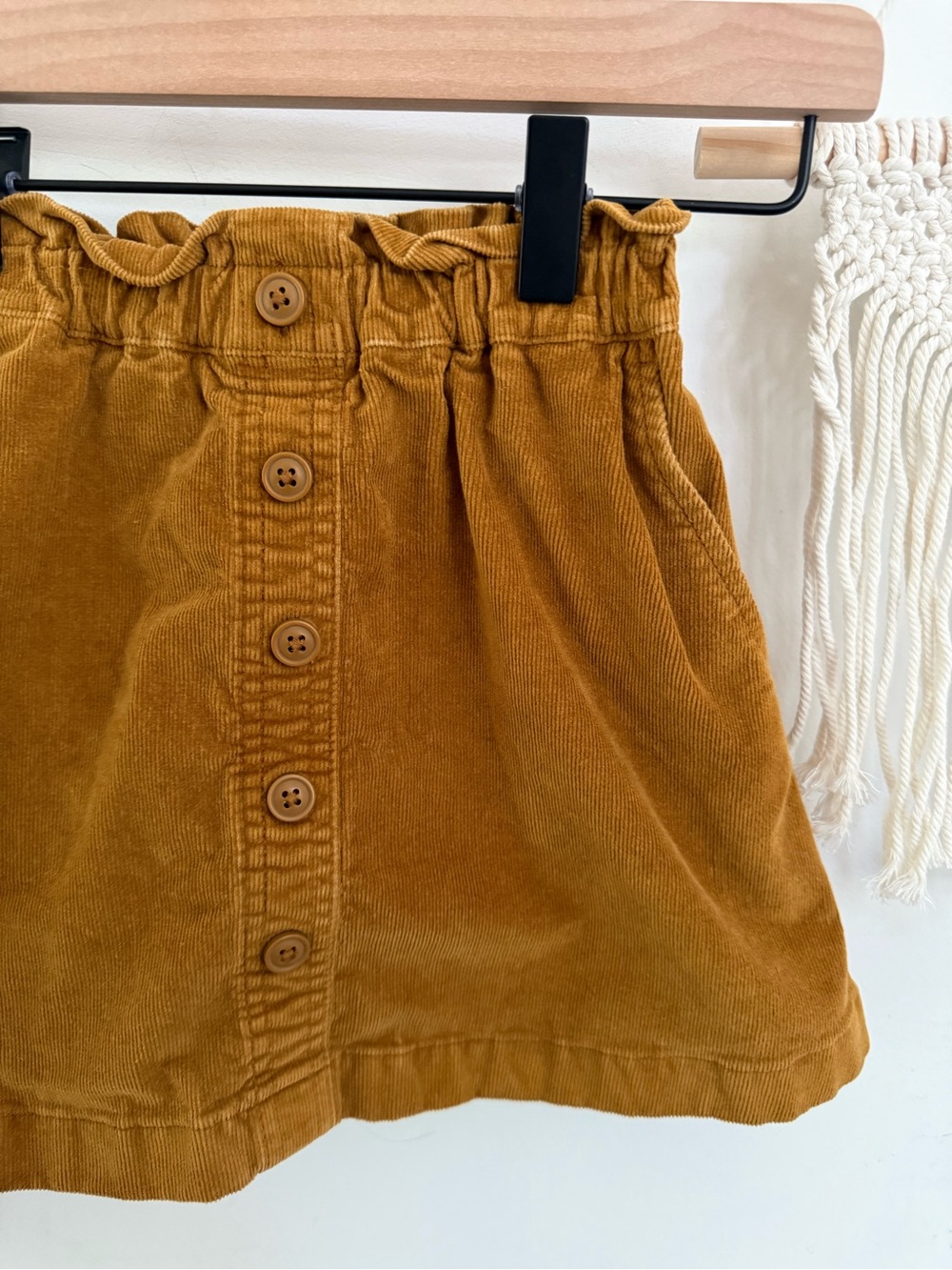 Crewcuts- size 4-5 - corduroy skirt with buttons